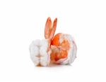 Shrimp Isolated On The White Background Stock Photo