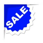 Sale Label Means Promo Save And Offer Stock Photo