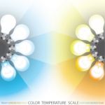 Light Color Temperature Scale Stock Photo