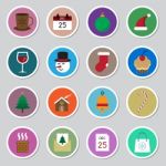 Christmas Icon Set  Illustration Stock Photo