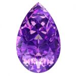 Amethyst On White Background Stock Photo