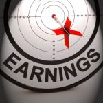 Earnings Shows Investment Profit Income And Dividends Stock Photo