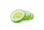 Cucumber Isolated On The White Background Stock Photo