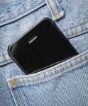 Phone In Pocket Stock Photo