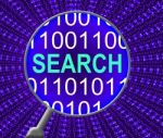 Search Online Shows Web Site And Computer Stock Photo