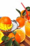 Fresh Orange Juice Stock Photo