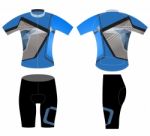 Sportswear Cyclist,cycling Vest Low Poly Style Stock Photo