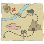 Treasure Map Stock Photo