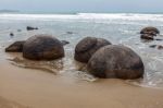 Moeraki Boulders Stock Photo