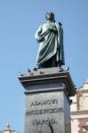 Adam Mickiewicz Monument In Krakow Stock Photo