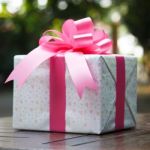 Pink Gift Box Stock Photo