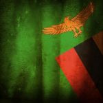 Old Grunge Flag Of Zambia Stock Photo