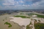 The Helicopter Shot From Dhaka, Bangladesh Stock Photo