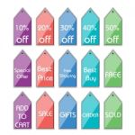 Discount Tags Stock Photo