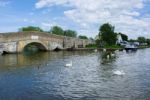 View Of The Bridge At Potter Heigham Stock Photo