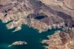 Aerial View Of Lake Mead Stock Photo