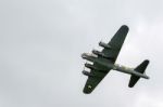 Sally B Boeing B17 Bomber Flying Over Shorham Airfield Stock Photo