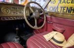 Classic Riley 2.5 Litre Tourer 1950 In The Motor Museum At Bourt Stock Photo