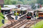 View Into Horsted Keynes Railway Station Stock Photo