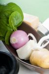 Fresh Vegetables And Spice Stock Photo