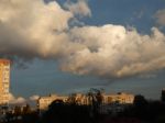 Clouds Of A Storm Over The City Float  Stock Photo