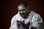 Scary Evil Clown Stock Photo