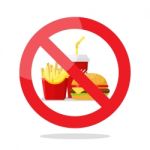 No Food Symbol Stock Photo