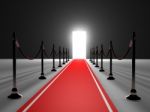 Red Carpet Stock Photo