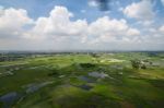 The Helicopter Shot From Dhaka, Bangladesh Stock Photo