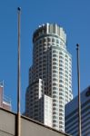 Financial District Of Los Angeles Stock Photo