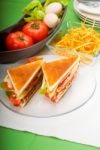 Club Sandwich Stock Photo