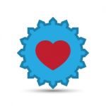  Love Heart Shield Illustration Stock Photo