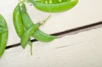 Hearthy Fresh Green Peas Stock Photo