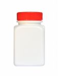 Blank Medicine Bottle On White Background Stock Photo