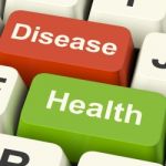 Disease And Health Computer Keys Stock Photo