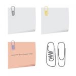 Shoe shaped Paper Clip Stock Photo