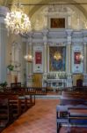 Pienza, Tuscany/italy - May 19 : Interior Of Santa Caterina Chur Stock Photo