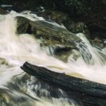 Knyvet Falls In Cradle Mountain Stock Photo