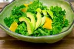 Fresh Avocado Salad Stock Photo