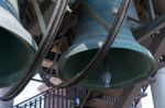View Of The Bells In The Lamberti Tower In Verona Stock Photo