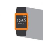 Smart Watch Flat Icon   Illustration  Stock Photo