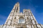 Cathedral Of Our Lady In Antwerp, Belgium Stock Photo