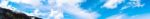 Horizontal Ultra Wide Panorama Blank Empty Cloudscape Background Stock Photo