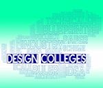 Design Colleges Indicates Visualization Graphic And Concept Stock Photo