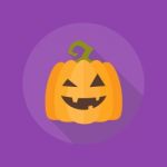 Halloween Flat Icon. Pumpkin Stock Photo