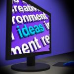 Ideas On Monitor Showing New Inventions S Stock Photo