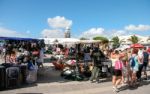 Various Items For Sale At A Market In Lanzarote Stock Photo