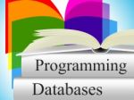 Databases Programming Means Software Development And Byte Stock Photo