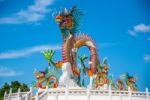 Dragon Chinese In Thailand Stock Photo