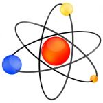 Atom Icon Stock Photo